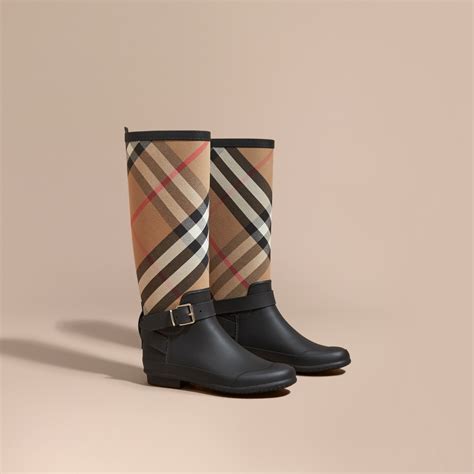 burberry rain boots all black|Burberry rain boots for women's.